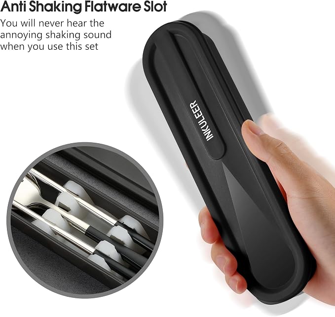 Travel cutlery set, 18/8 stainless steel cutlery, Reusable utensils set - Image 7