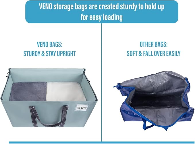 VENO 4 Pack Moving Bags, Heavy Duty, Moving Boxes Alternative, Packing Storage - Image 4