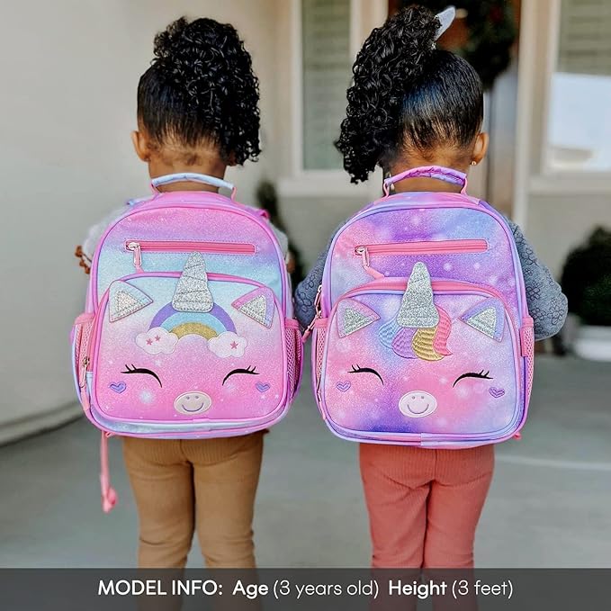 mibasies Toddler Backpack for Girls 2-4: Cute Kids Backpacks for Girls - Image 2