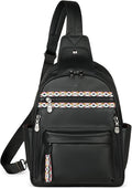 FADEON Large Sling Bag for Women, Leather Crossbody Purse Designer Anti Theft by FADEON