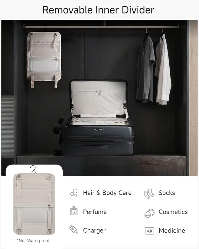 Checked Luggage Top Opening, FLT Expandable Polycarbonate Hard Shell Suitcase - Image 7
