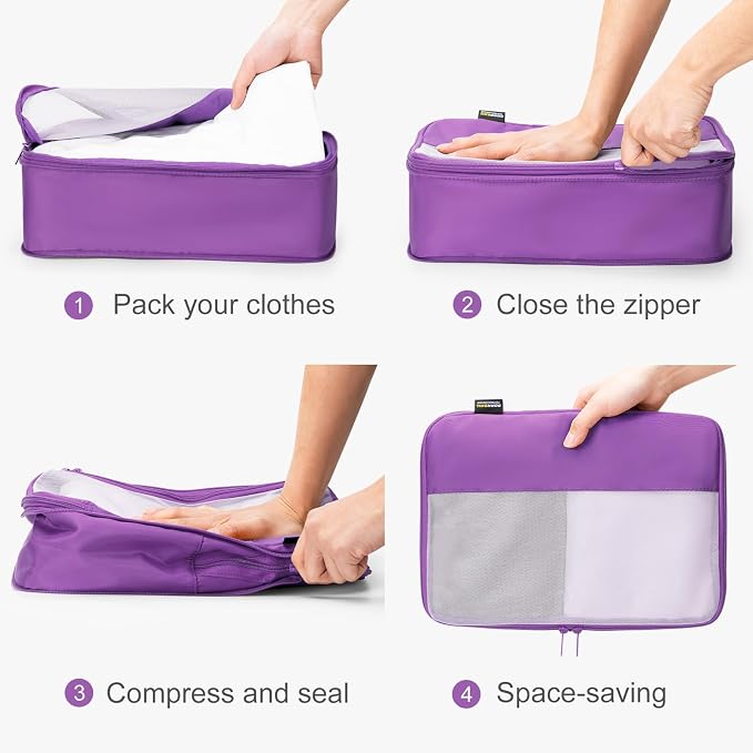 5 Set Compression Packing Cubes - Image 4