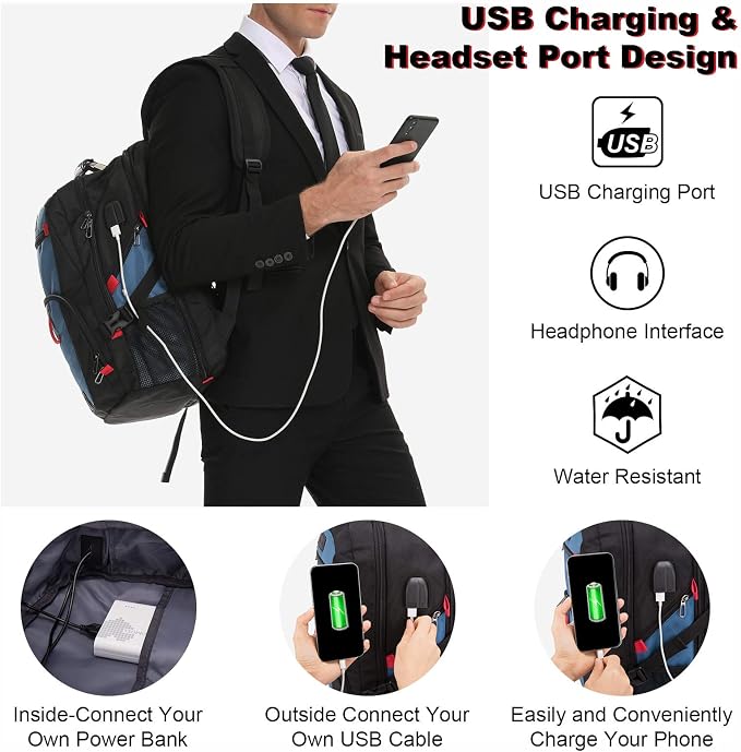 LOVEVOOK Travel Laptop Backpack Waterproof Anti Theft Backpack - Image 5