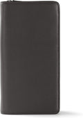 Leatherology Black Onyx Travel Zip Organizer Wallet, Passport Holder, RFID by Leatherology