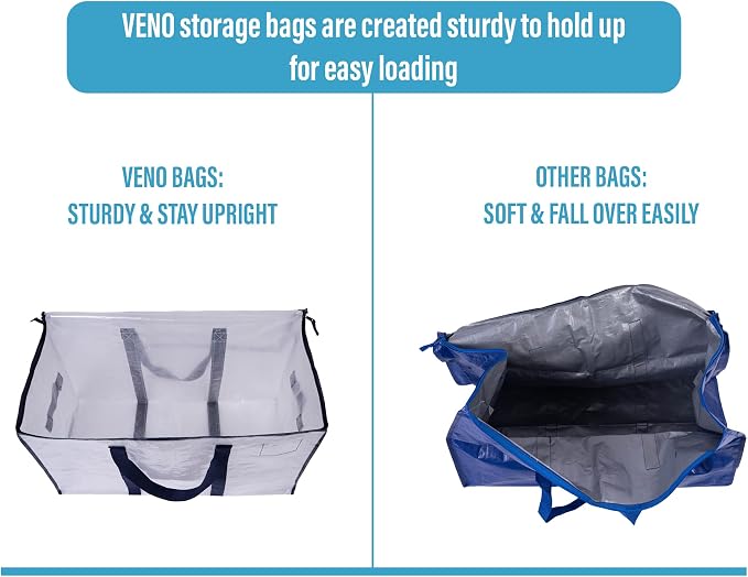 VENO 4 Pack Moving Bags, Heavy Duty, Moving Boxes Alternative, Packing Storage - Image 4