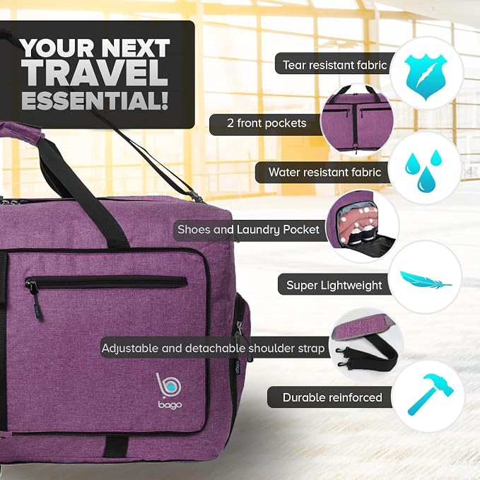 Bago Large Foldable Duffel Bags - Image 3