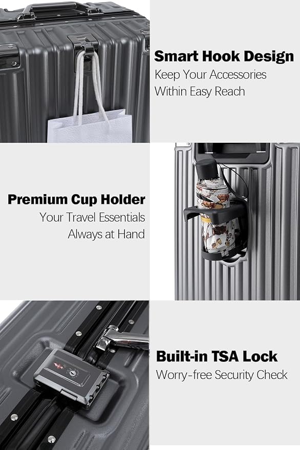 HotWay 24 Inch Aluminum Frame Luggage - Image 4