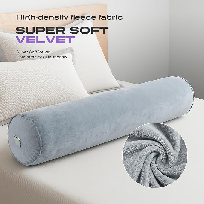 ETROL Inflatable Body Pillow for Adults, 35-inch Long Pillows for Bed, Bolster - Image 2