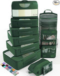 Veken 10 Set Packing Cubes for Travel Essential, Suitcase Organizer Bags in 4 by Veken