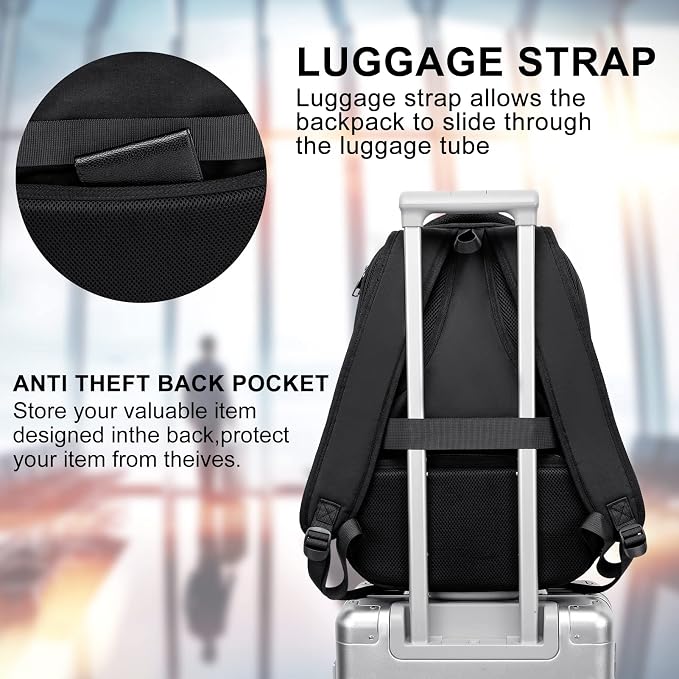 School Backpack for Teen Boys, 15.6 Inch Anti Theft Laptop Bookbag - Image 7