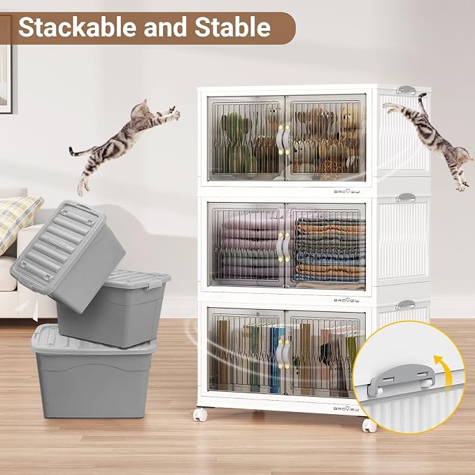 BROVIEW 300Qt Stackable Storage Bins - Image 8