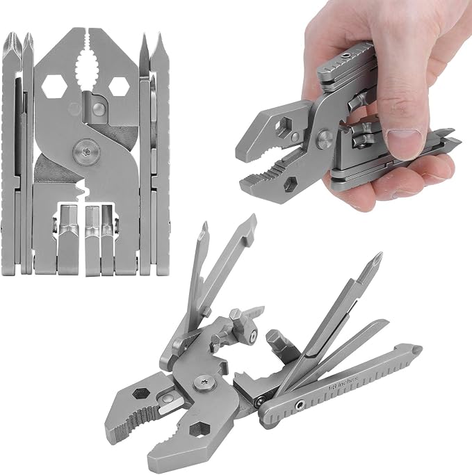 Multitool, Outdoor 25in1 MultiFunctional Pliers Kit Stainless Steel Multitool - Image 9