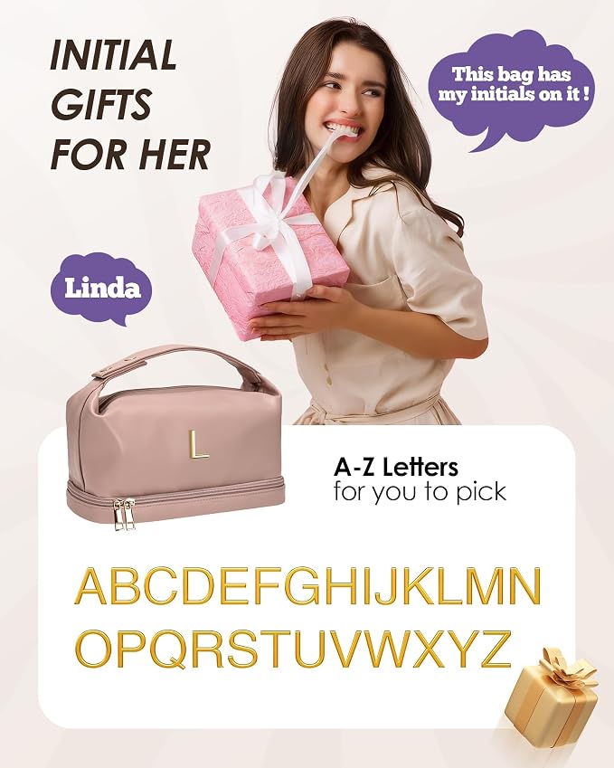 Initial Makeup Bag Personalized Bags - Image 7
