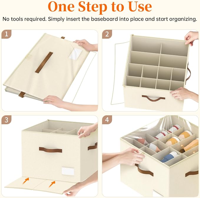 Shoe Organizer for Closet, 2 Pack Shoe Organizer - Image 7