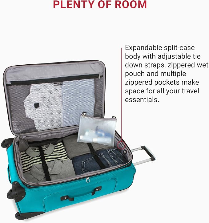 SwissGear Sion Softside Expandable Roller Luggage, 3 Piece Set - Image 5