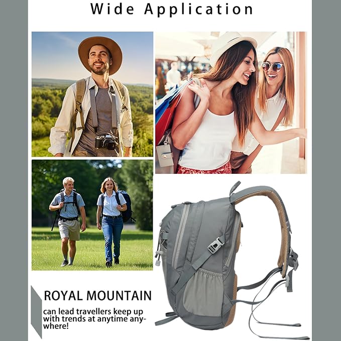 Hiking Backpack 30L Foldable Travel Daypack - Image 7
