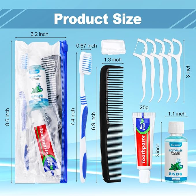 30 Set Travel Toothbrush Kit Bulk, Disposable Toothbrush - Image 2
