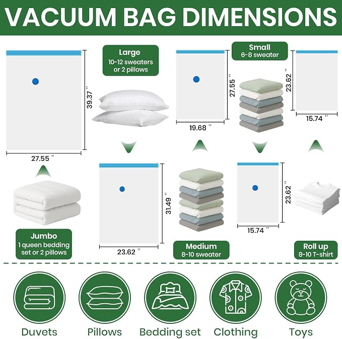 Vacuum Storage Bags, Vacuumm Seal Bag - Image 6
