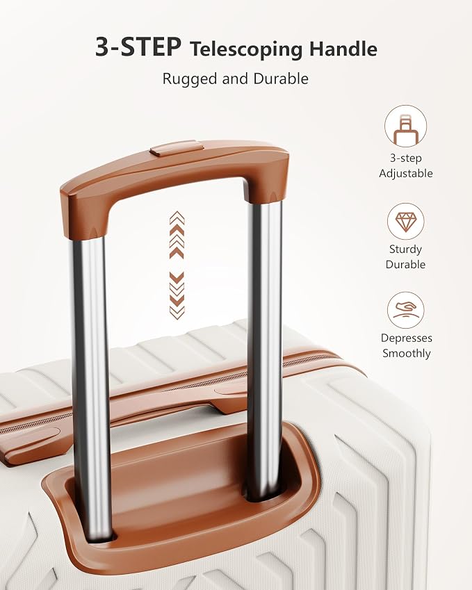 Luggage Sets 3 Piece Hardside Suitcase - Image 4