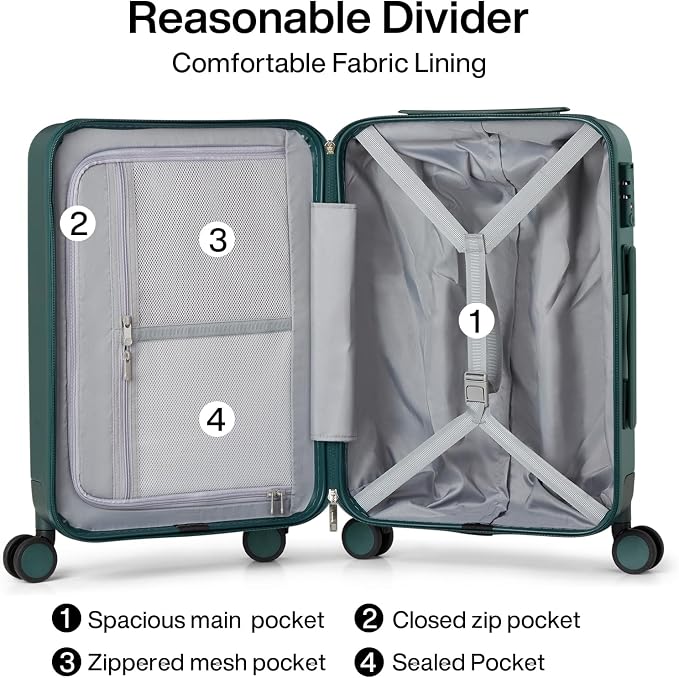 Hanke 24 Inch Checked Luggage - Image 5