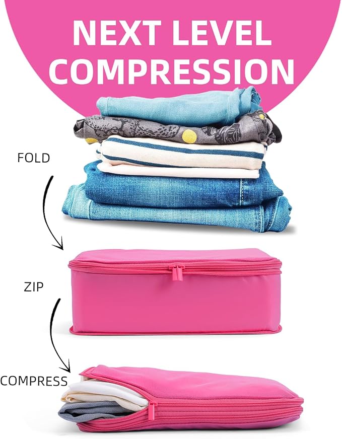 6 Set Compression Packing Cubes - Image 3