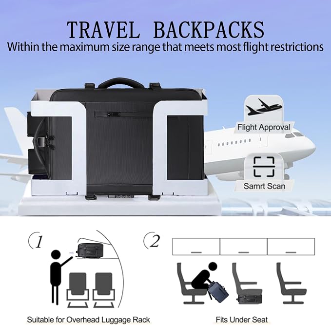 Vacuum-sealed travel computer backpack, Water-Resistant, - Image 6