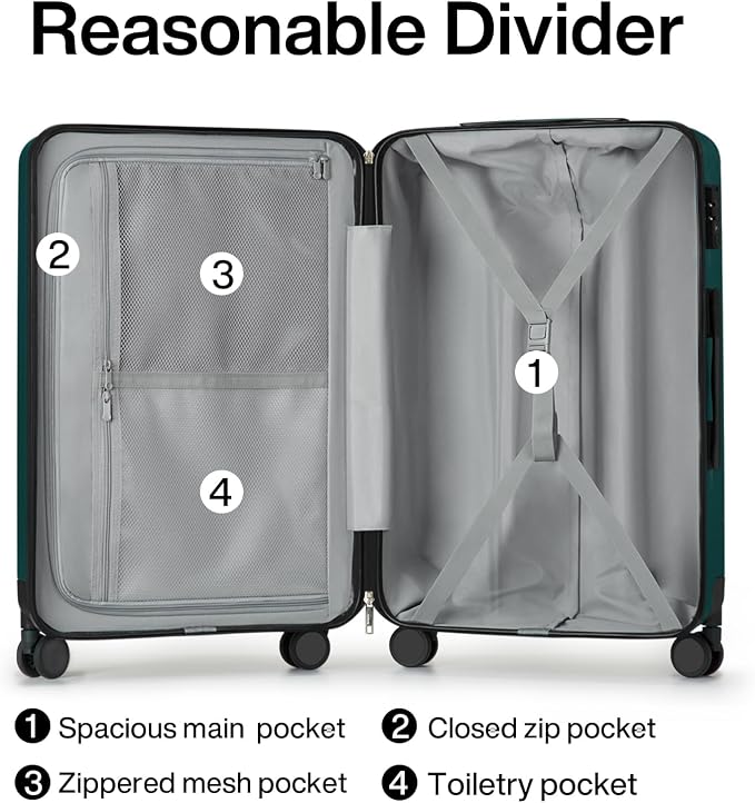 Hanke 24 Inch Luggage Suitcases - Image 5