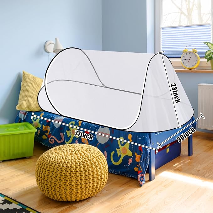 77 * 30 * 23 Inch Large Pop Up Mosquito Tent, Portable Foldable Mosquito Net - Image 2