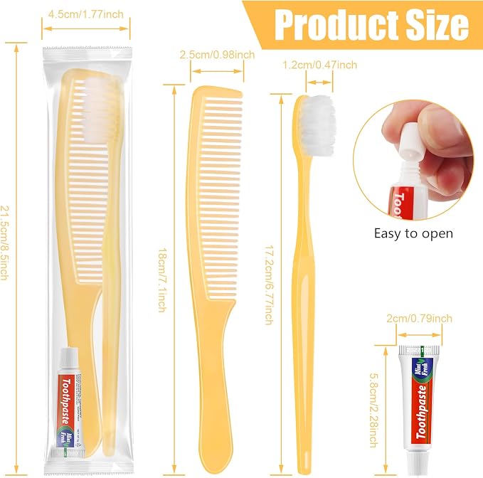 NICEMOVIC 10 Pack Disposable Toothbrushes Bulk - Image 3