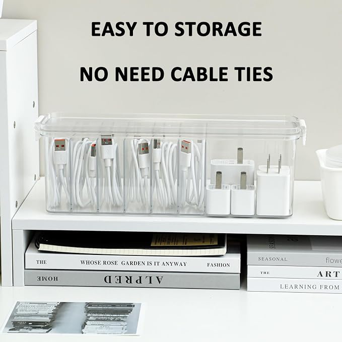 Yesesion 2 Pack Cord Organizer Box - Image 3