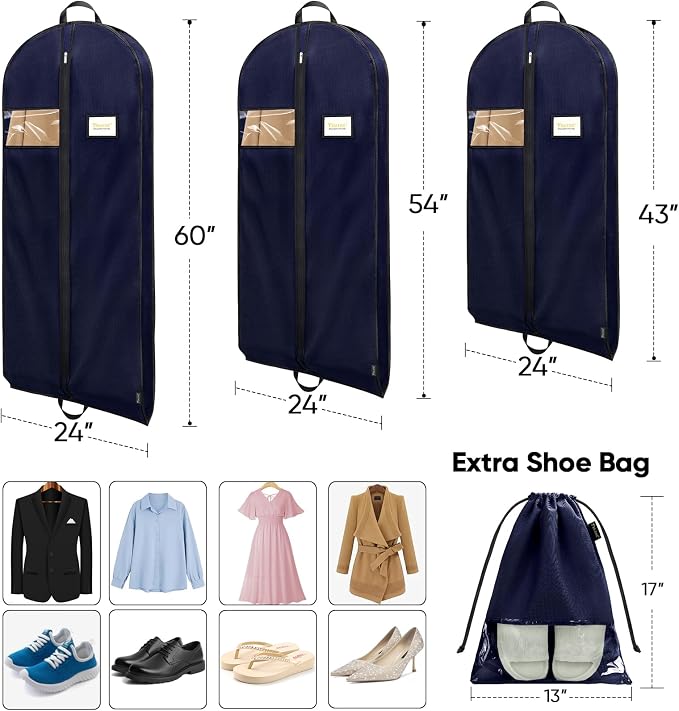 BALEINE 2PK Heavy Duty Garment Bag - Image 2