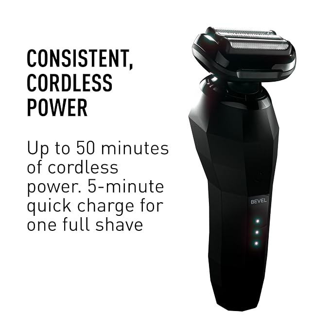Bevel Electric Shaver for Men, Mens Foil Shavers for face, Wet & Dry Shave - Image 6