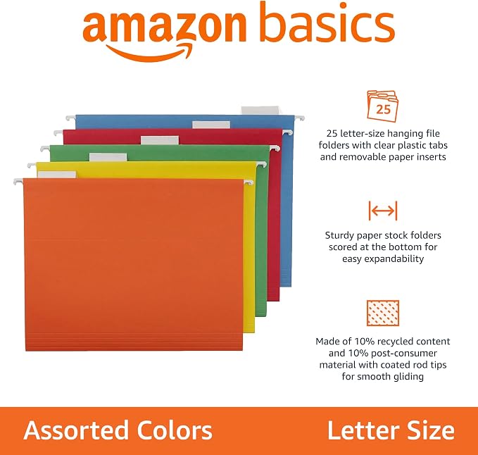 Amazon Basics Hanging Organizer File Folders - Image 2