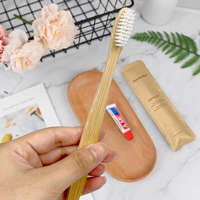 Bamboo Toothbrushes Kit Bulk, Disposable Toothbrushes - Image 6