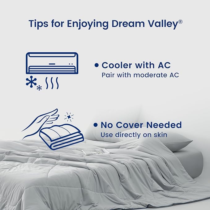 Dream Valley® Outlast® Deepsleep Cooling Comforter, Twin Size, NASA-Grade Space - Image 6