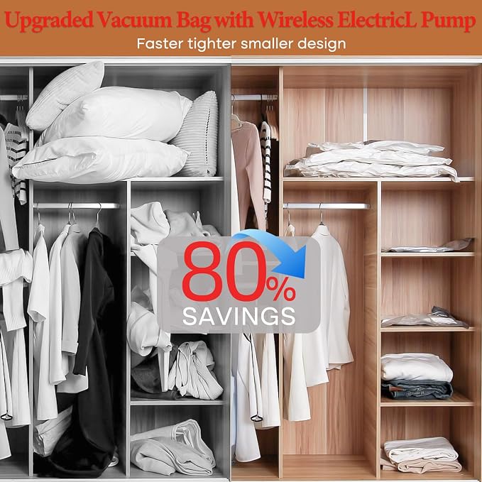 Vacuum Seal Bags for Clothing, 20 Pack Vacuum Storage Bags - Image 6