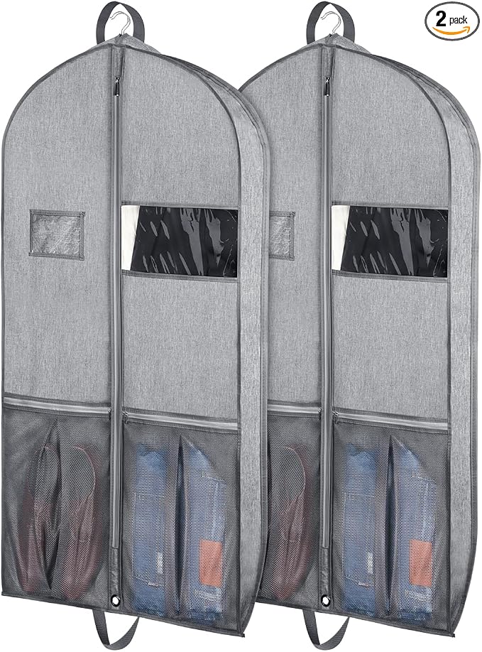 Zilink Heavy Duty Garment Bags for Travel 43”Suit Bags for Hanging Clothes by Zilink