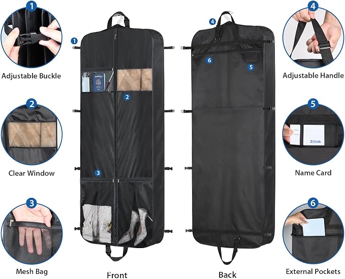Zilink Luxury Storage 60" Garment Bag - Image 3
