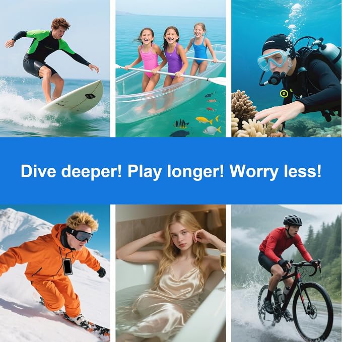 Waterproof Phone Pouch Underwater Protect Bag Wet Touch/Floating - Image 7