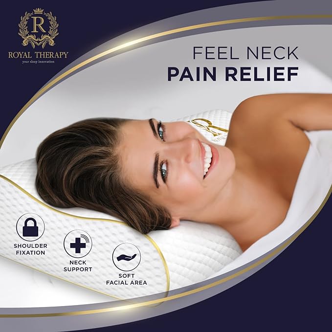 Royal Therapy King Memory Foam Pillow – Ergonomic Cervical Pillow - Image 2