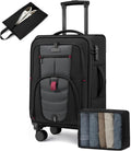 Carry On Luggage 22x14x9 Airline Approved, 22-Inch Suitcases by LOVEVOOK