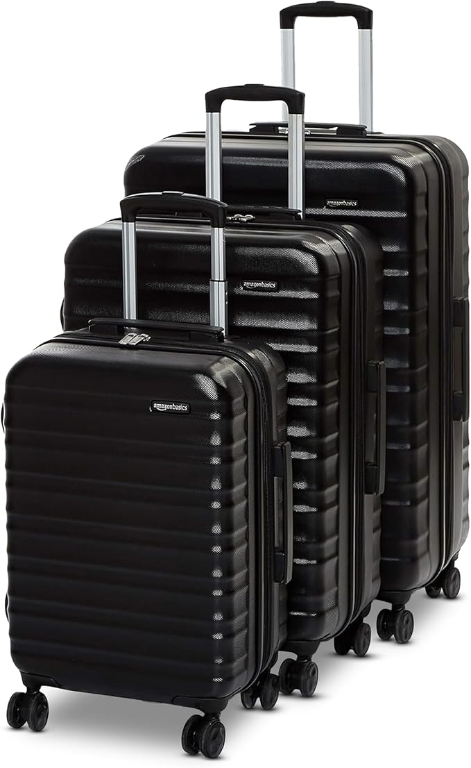 Amazon Basics 3-Piece Set, Hardshell Suitcases by AmazonBasics
