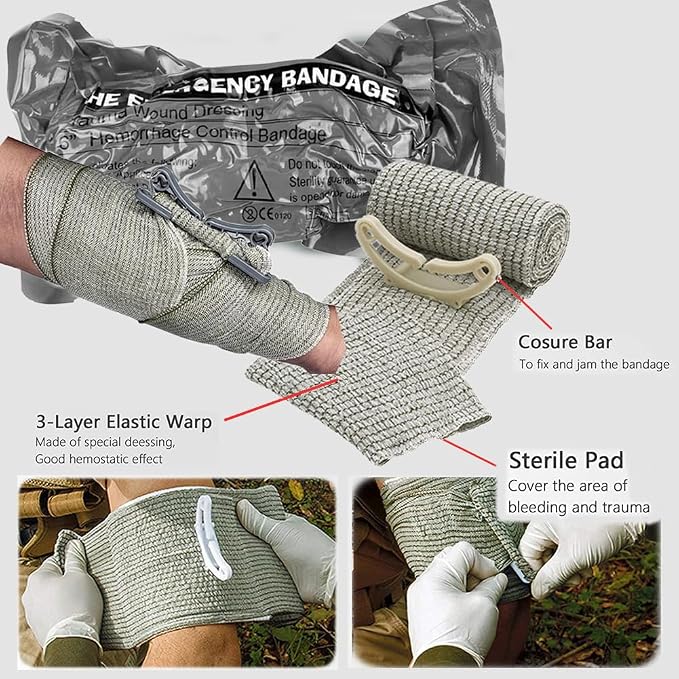 Tourniquet Pouch, Small Trauma Medical Kit Tactical First Aid - Image 3