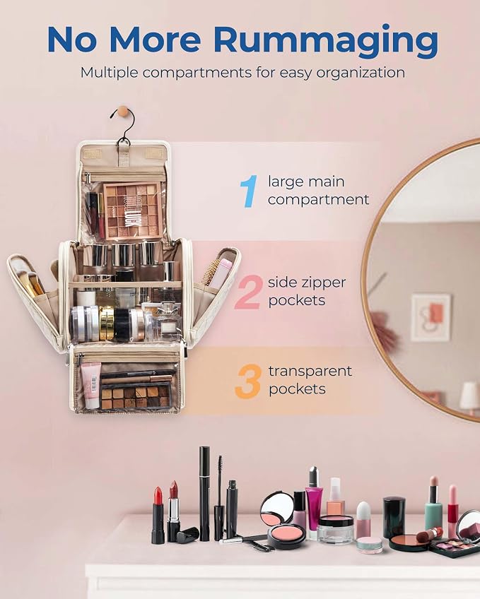BAGSMART Toiletry Bag Travel Makeup Bag - Image 2