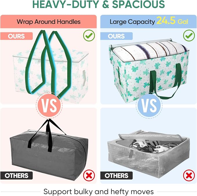 BALEINE 6-Pack Oversized Moving Bags - Image 4