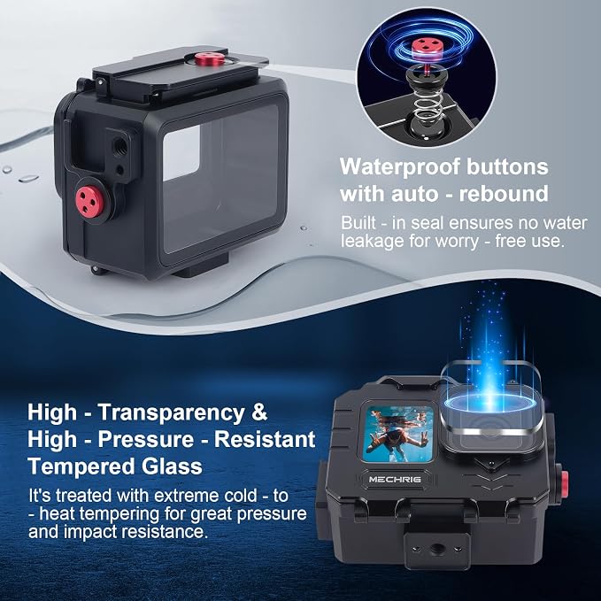 Aluminum Waterproof Case for GoPro HERO13 Black HERO12 HERO11 HERO10 HERO9 - Image 8
