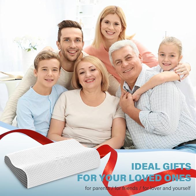 Cooling Pillows Queen Size Set of 2, Memory Foam Bed Pillows - Image 7