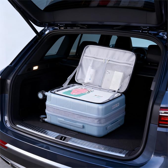 Hanke Hardside Expandable Checked Luggage, 24 Inch Top Opening Trunk Luggages - Image 8