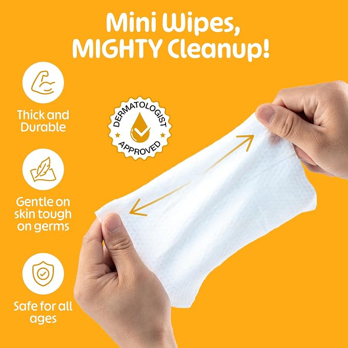 Fomin Mini Hand Sanitizer Wipes 8 Pack - Image 4