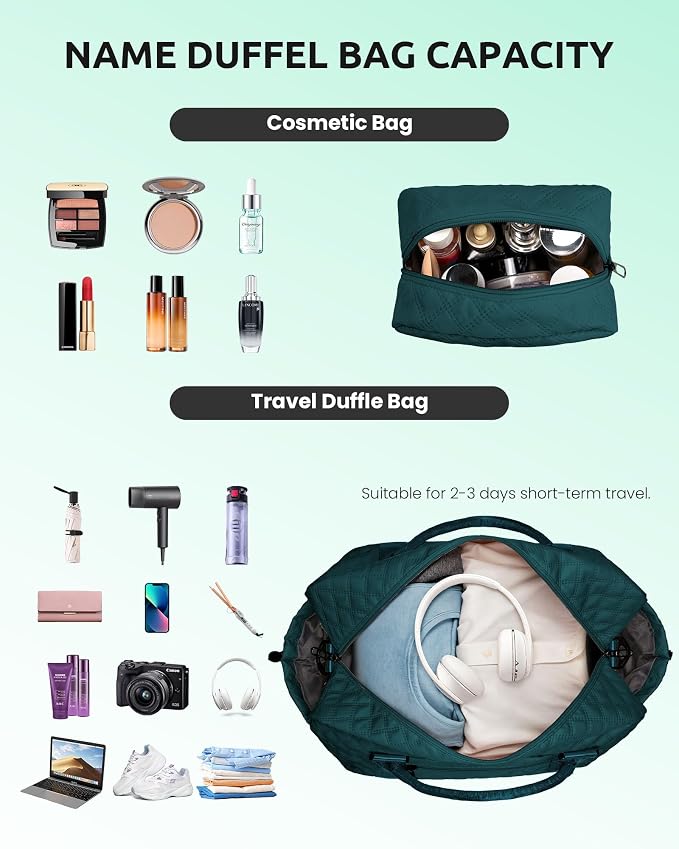 Womens Birthday Gift, Birthday Gift-Initial Travel Bag - Image 5